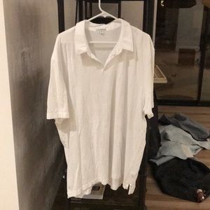 James Perse White Polo Short. Size 5